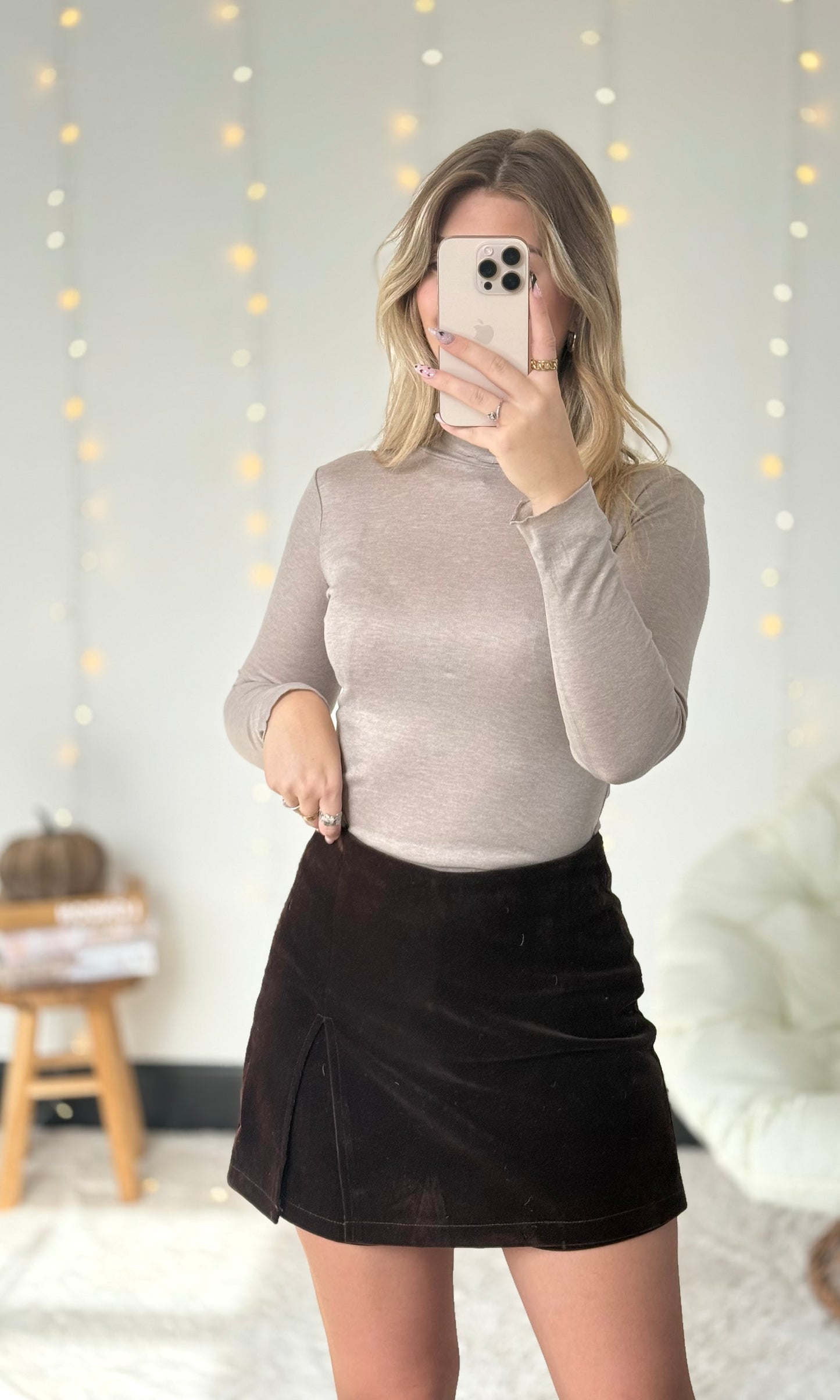 Haut en lyocell CLÉA taupe