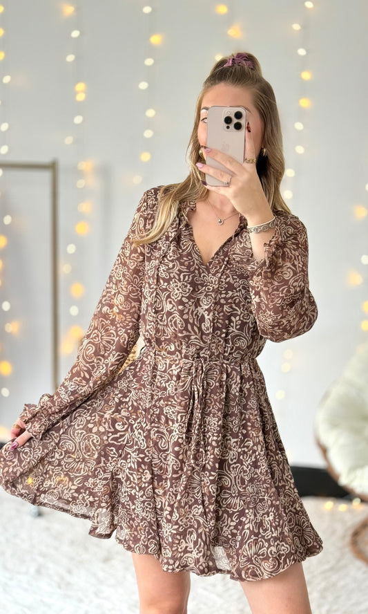 Robe marron JACKIE