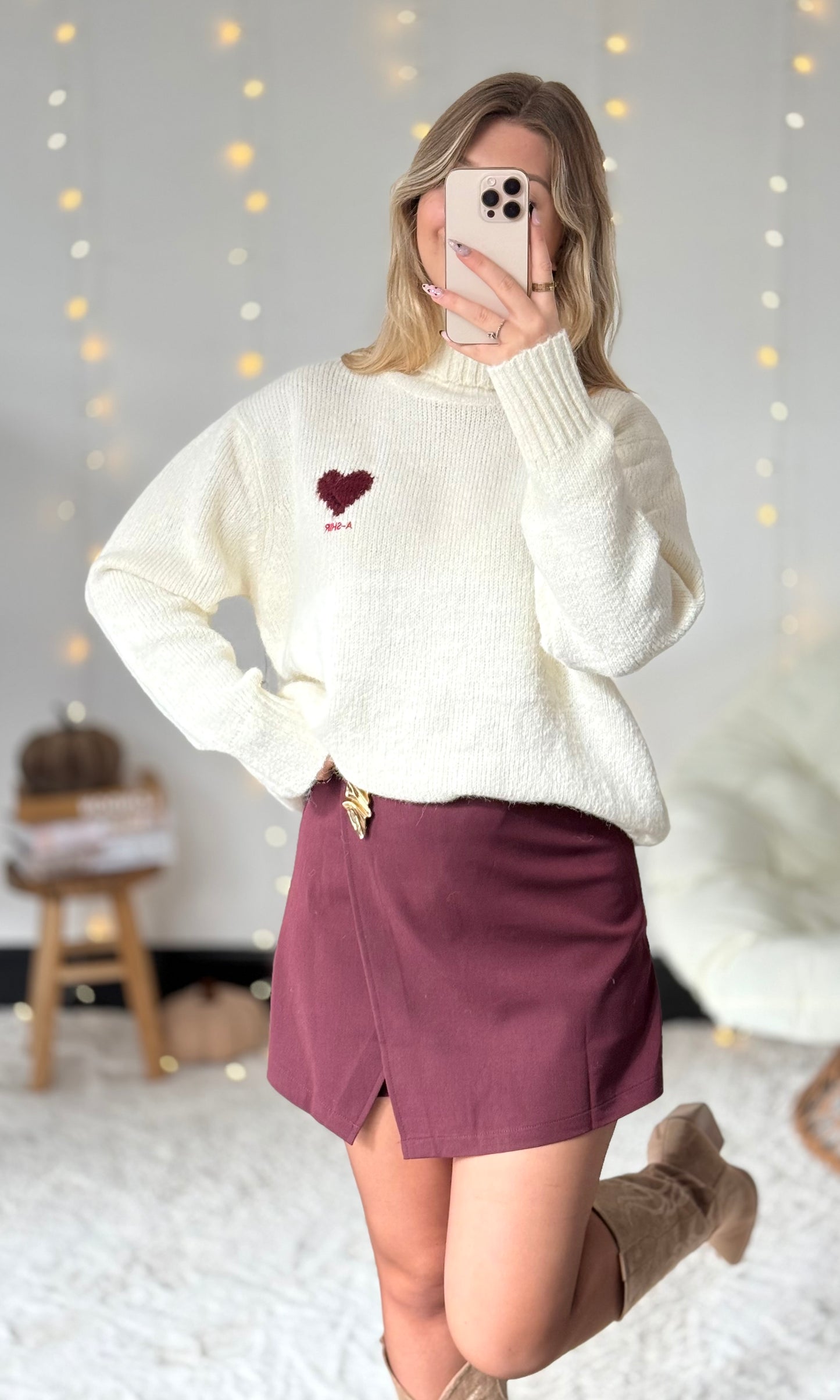 Pull avec cœur EMMA