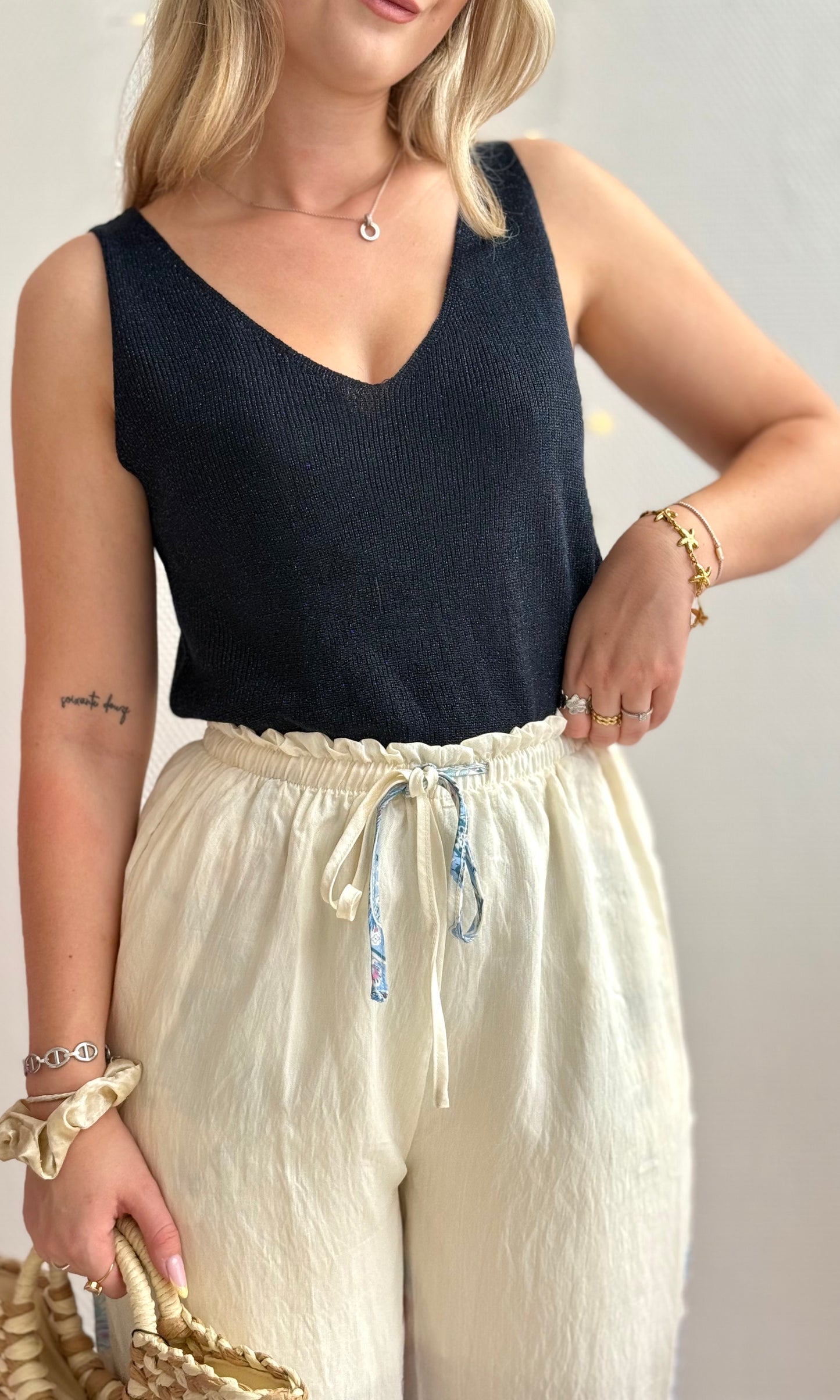 Pantalon écru MYKONOS