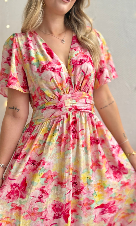 Robe longue colorée CANDY