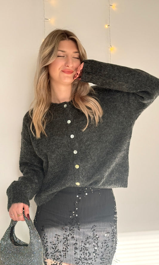 Pull gris foncé NOËLLE