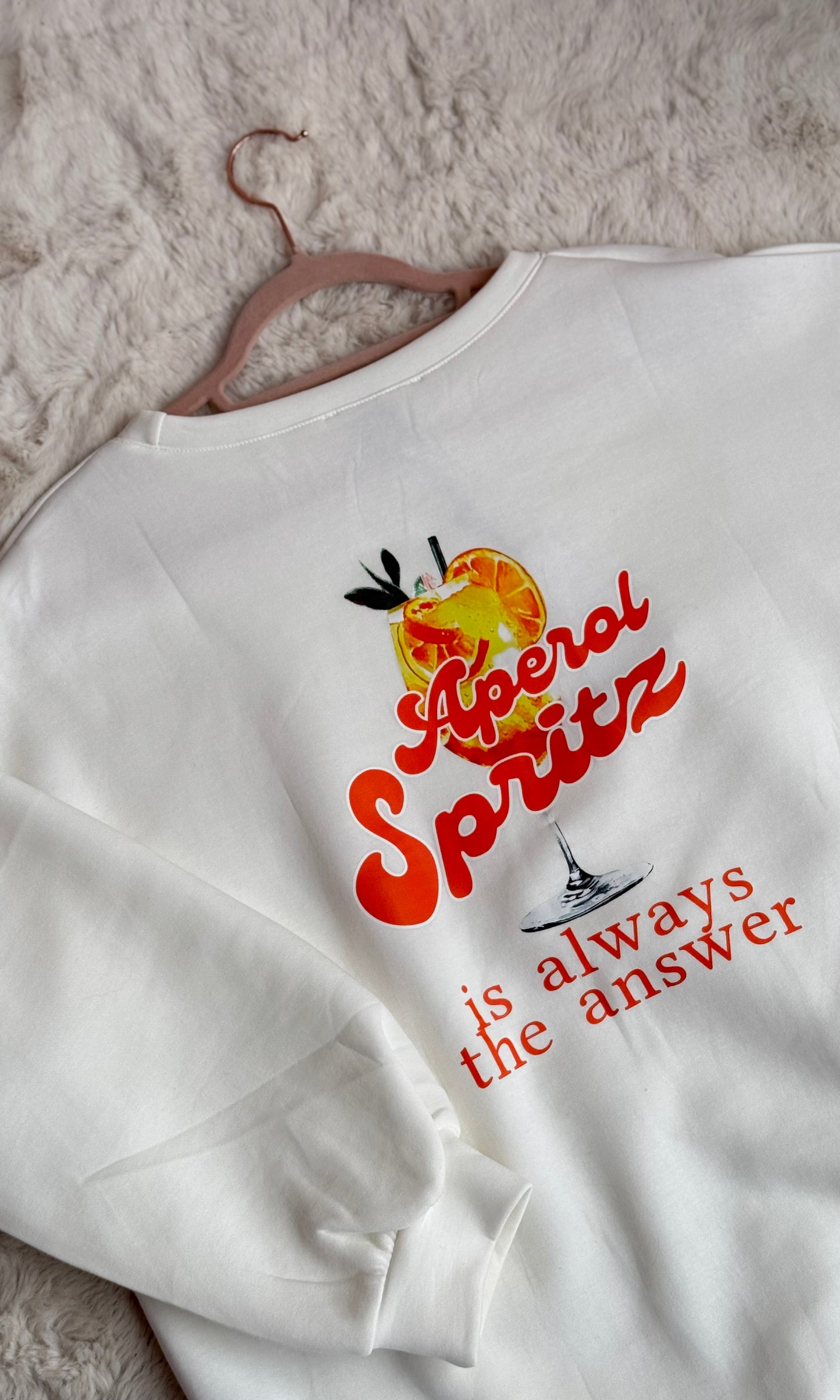 Sweat blanc SPRITZ