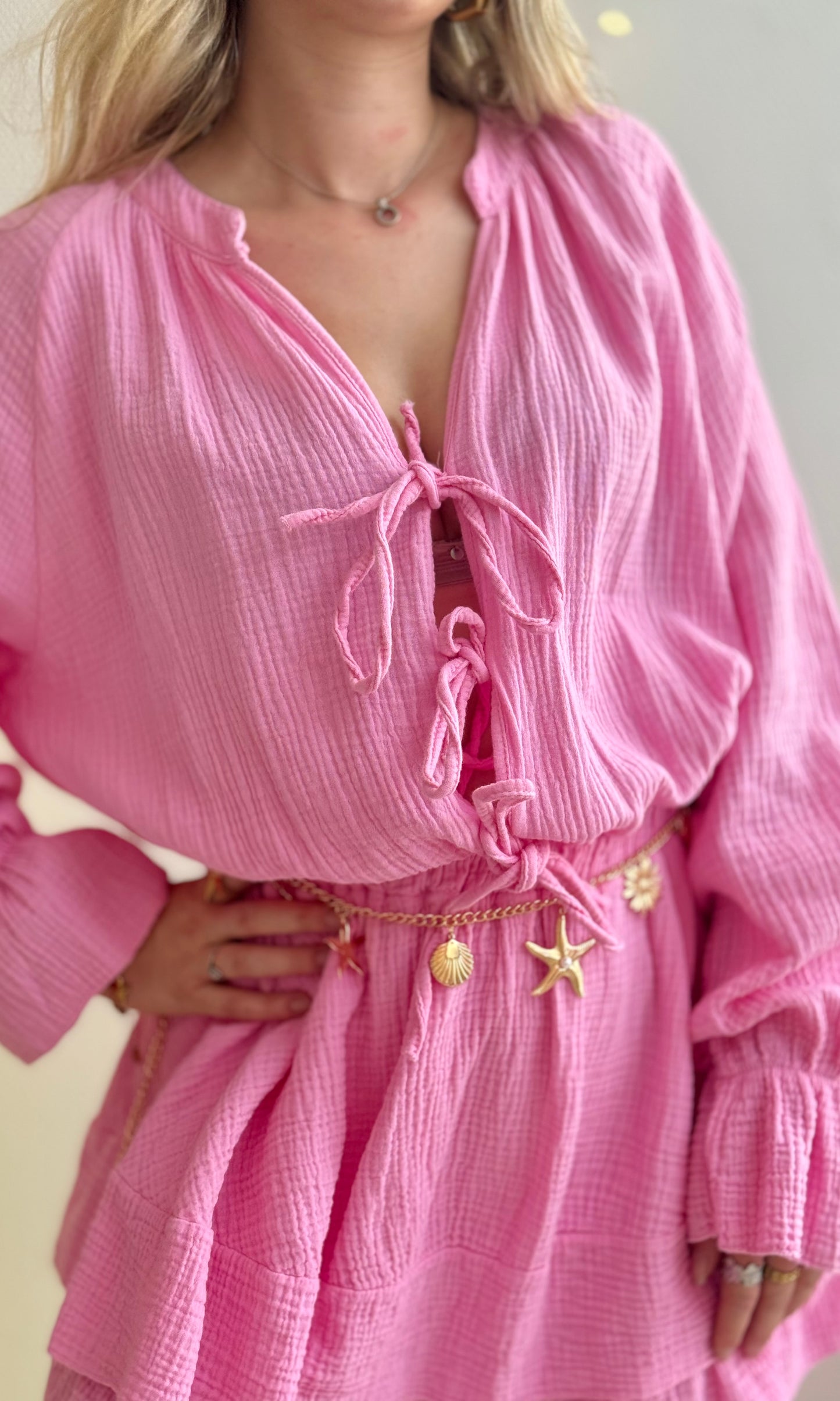 Combishort en gaze de coton LISBOA 🇮🇹