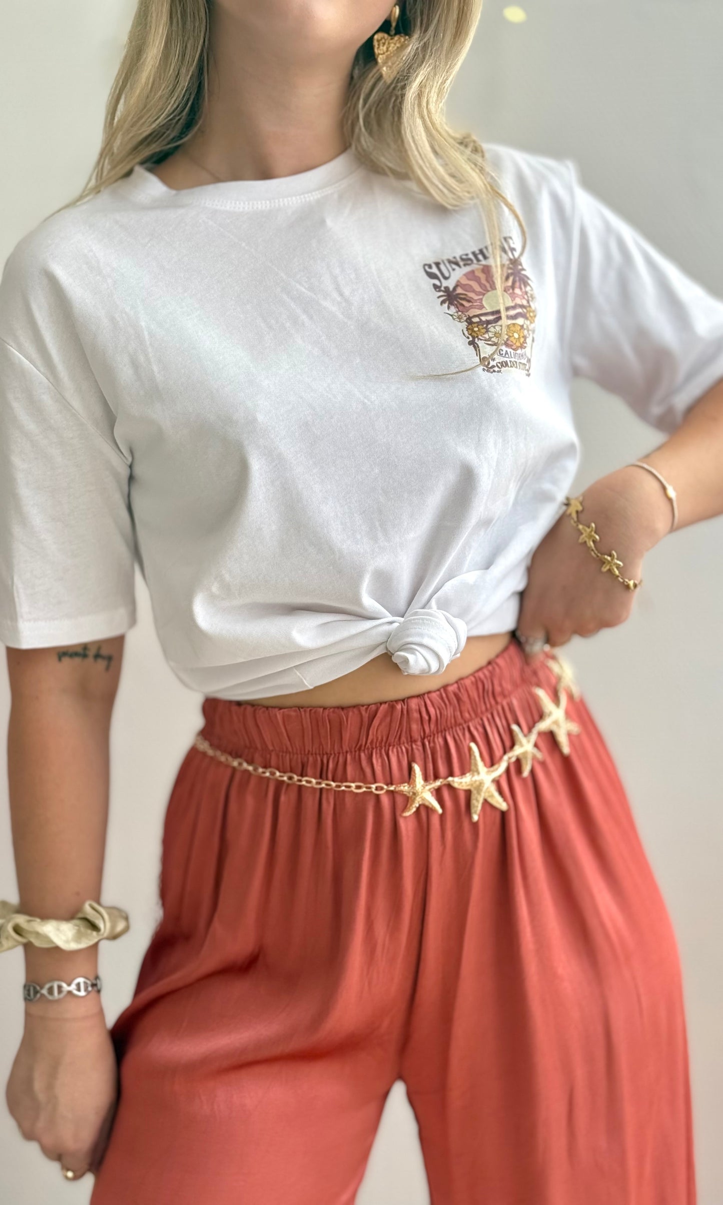 T-shirt blanc SUNSHINE