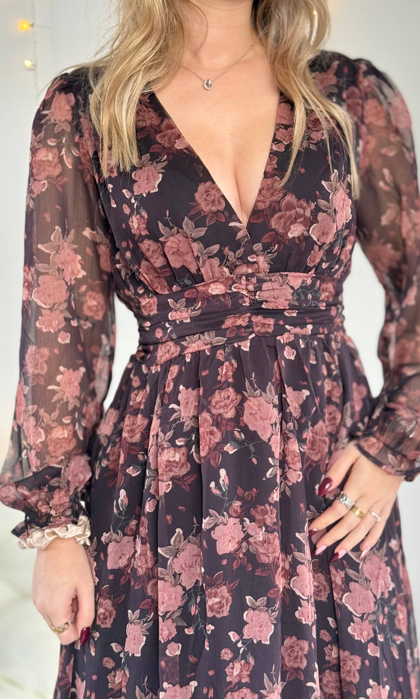 Robe longue fleurie CLEO