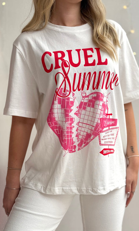 Tshirt blanc CRUEL SUMMER 🇮🇹