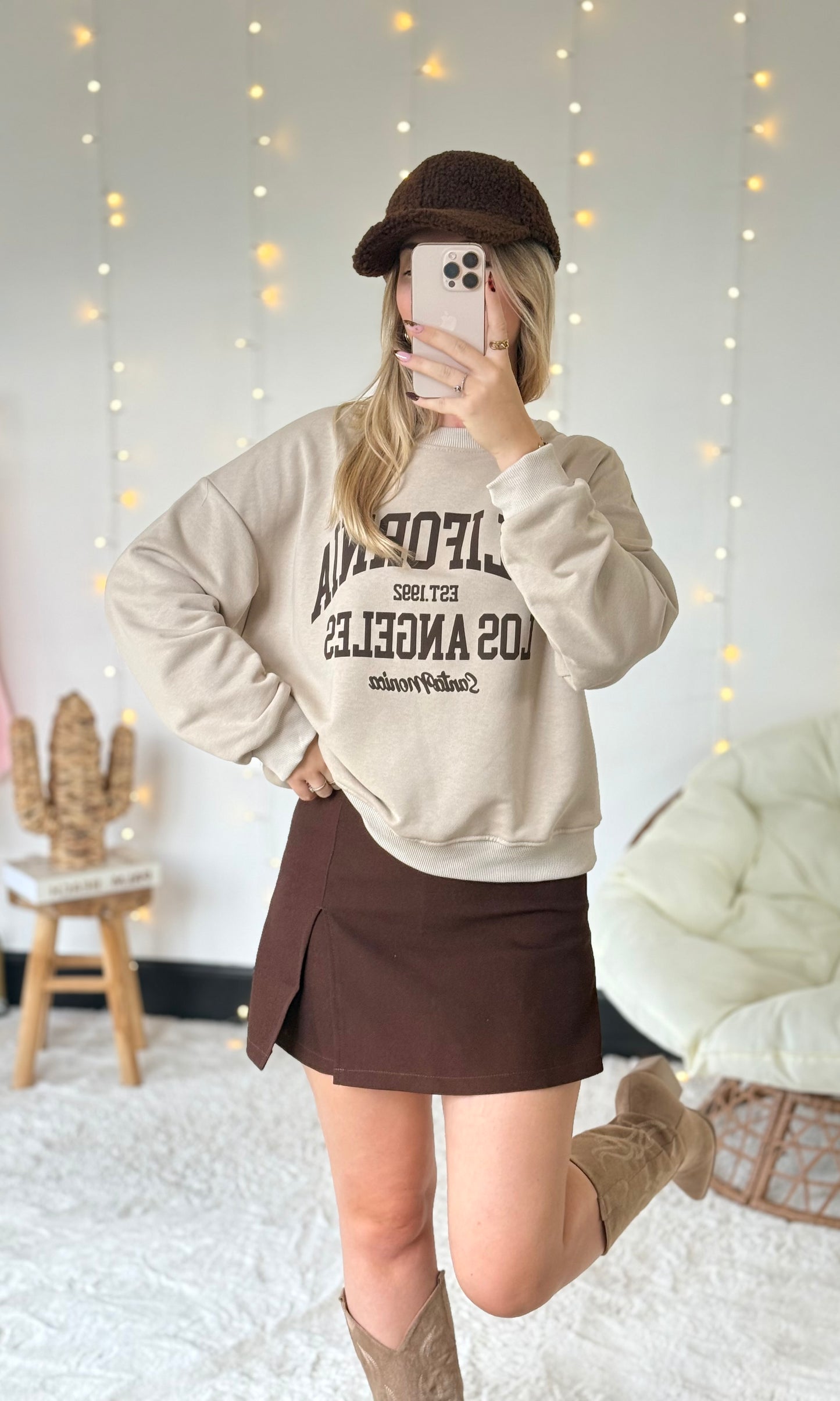 Sweat beige CALIFORNIA