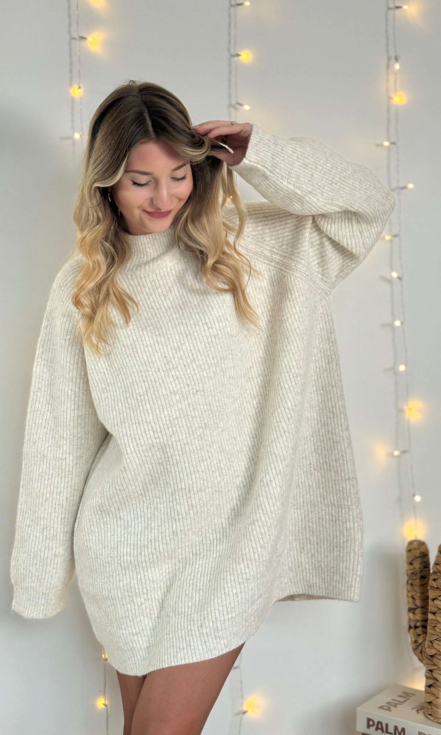 Robe pull écrue MILKY