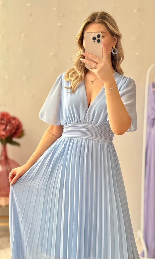 Robe longue LAIA bleu ciel  🇮🇹