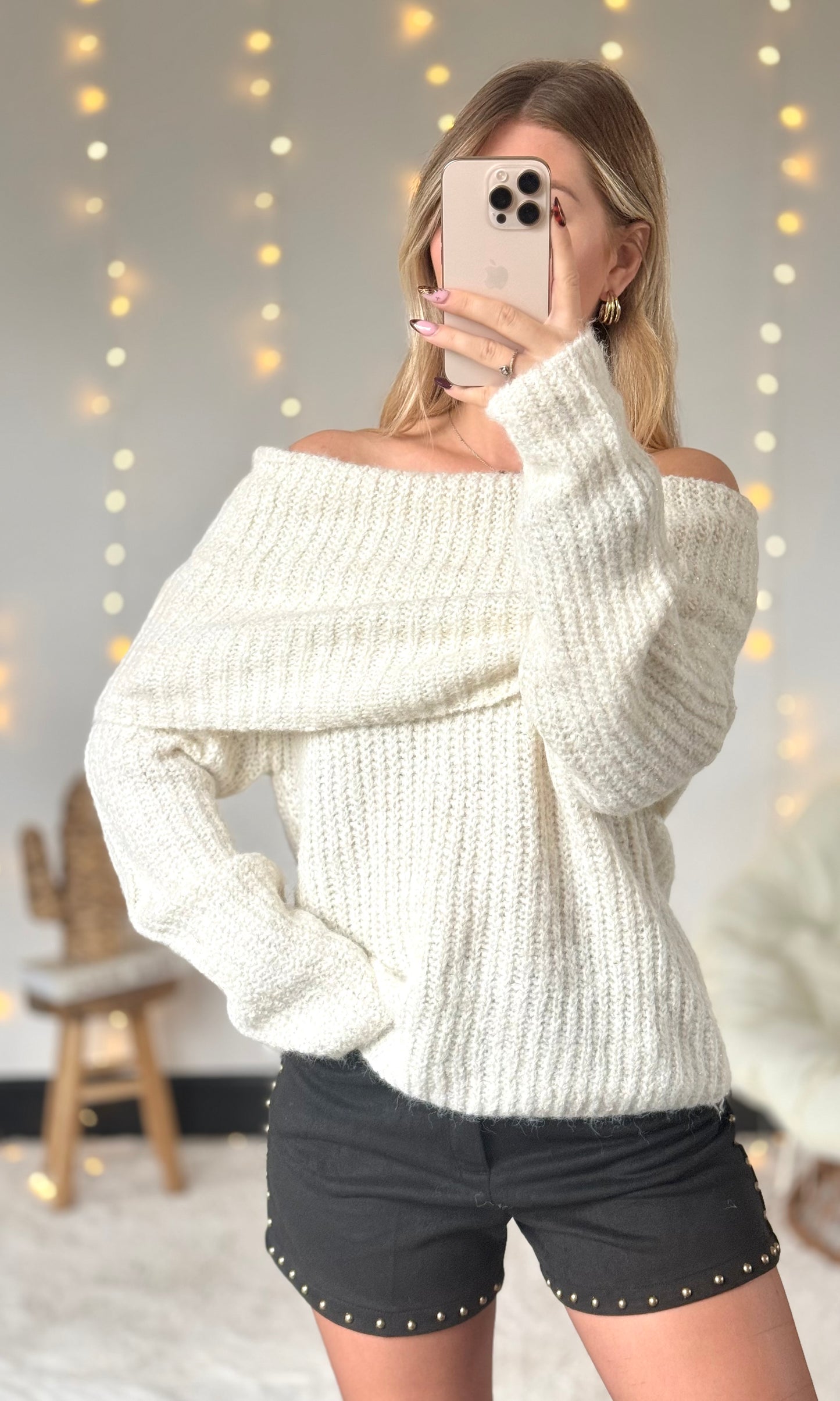 Col bardot écru CACAO