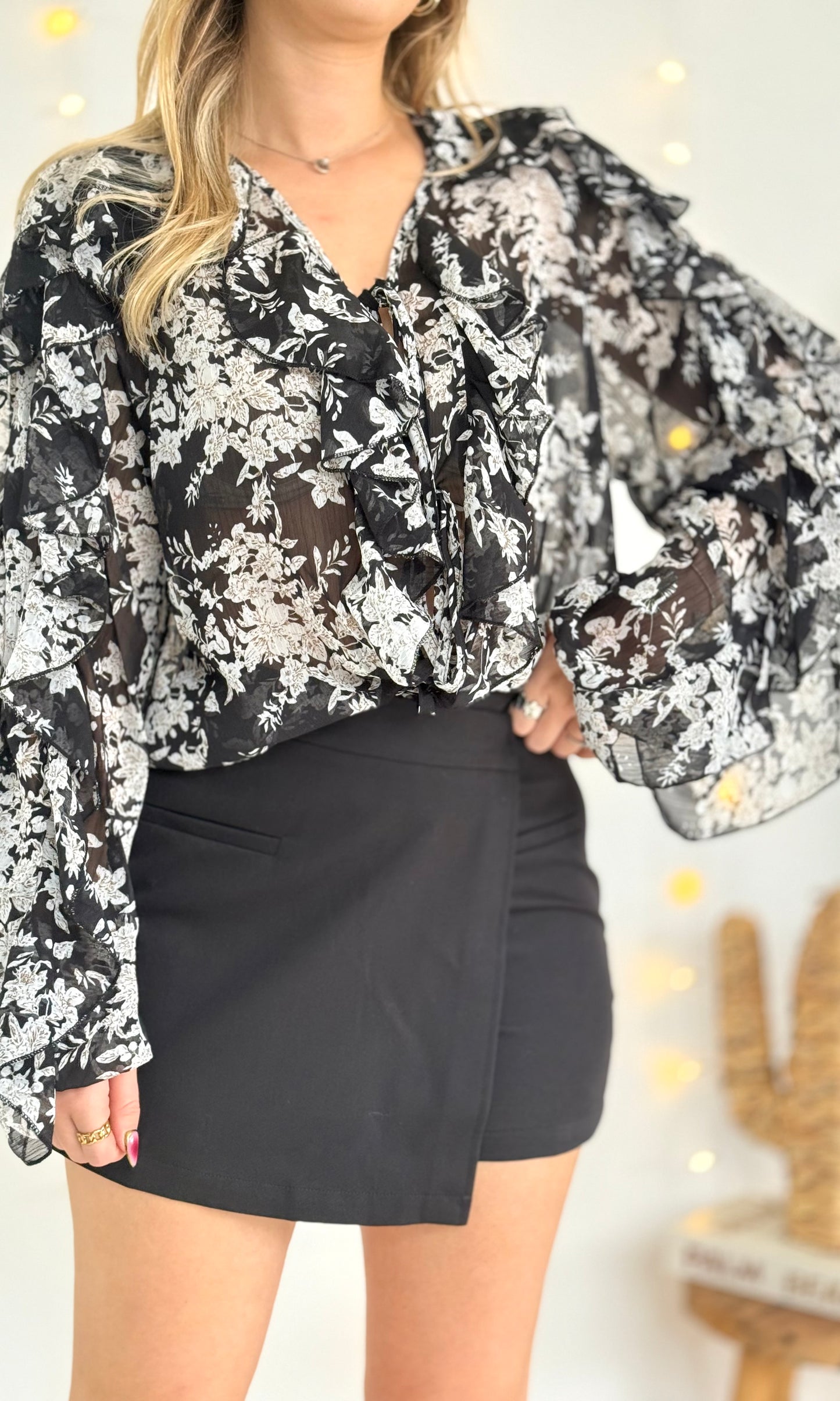 Jupe short noire ALEX