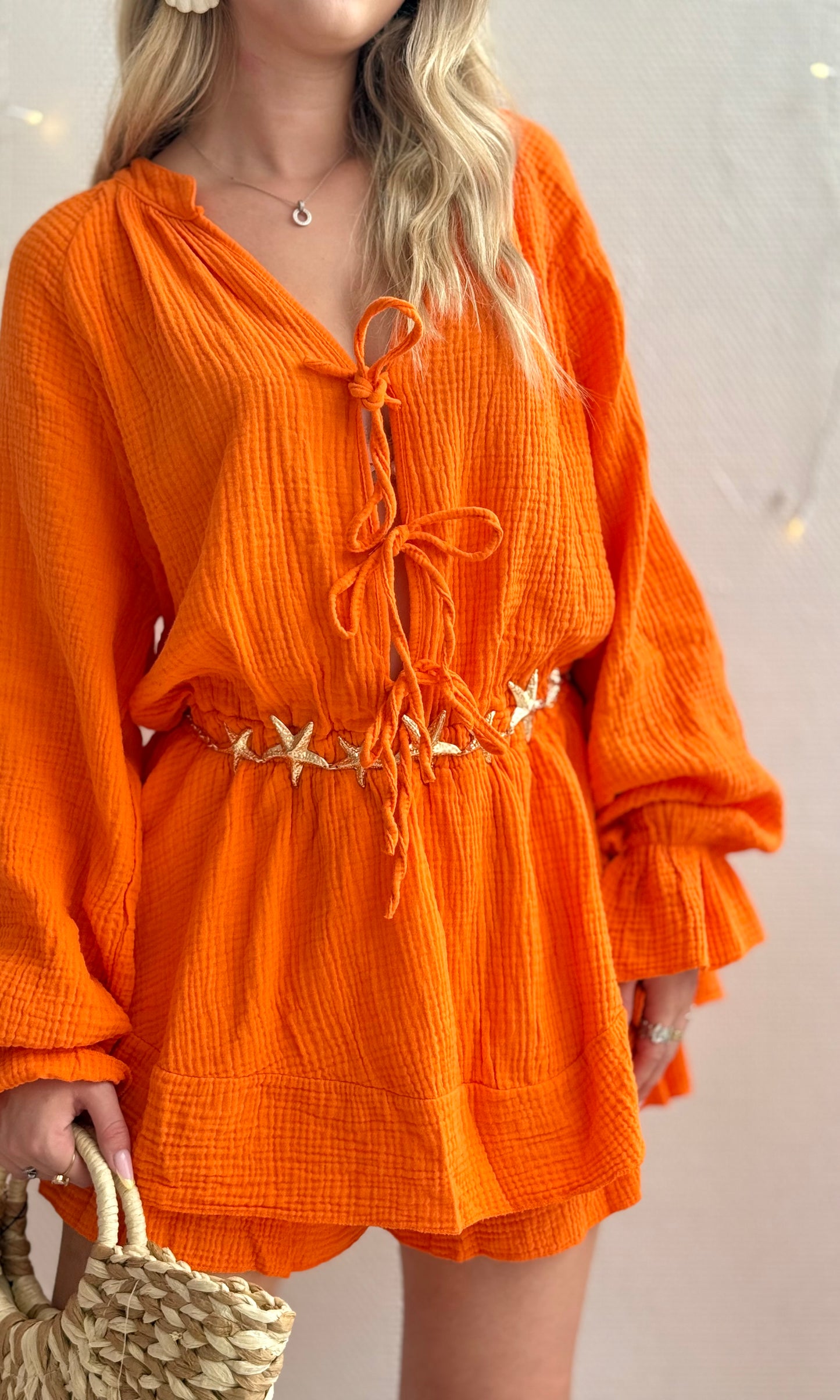 Combishort en gaze de coton LISBOA 🇮🇹