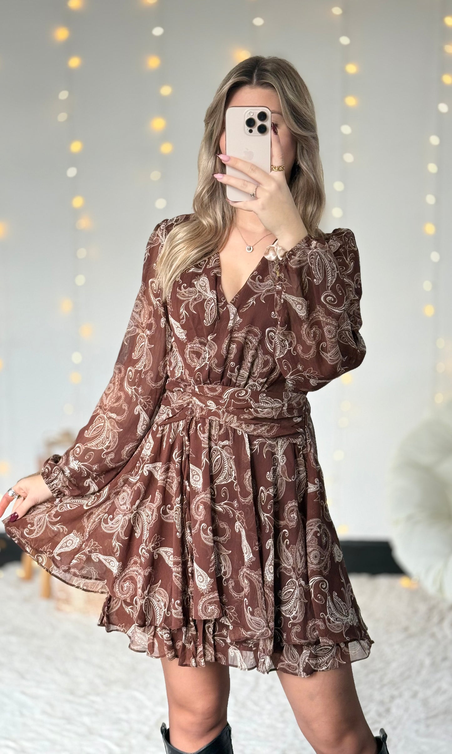 Robe marron GRAHAM