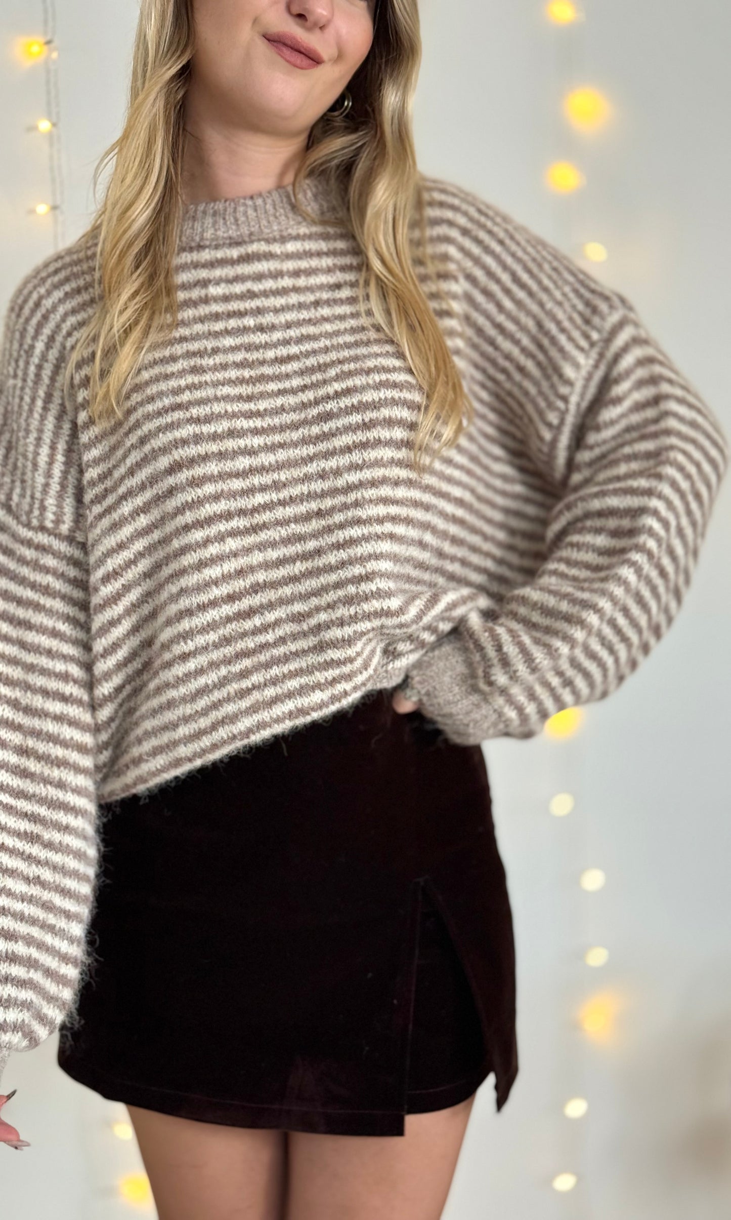 Pull rayé beige  HELENA 🇮🇹