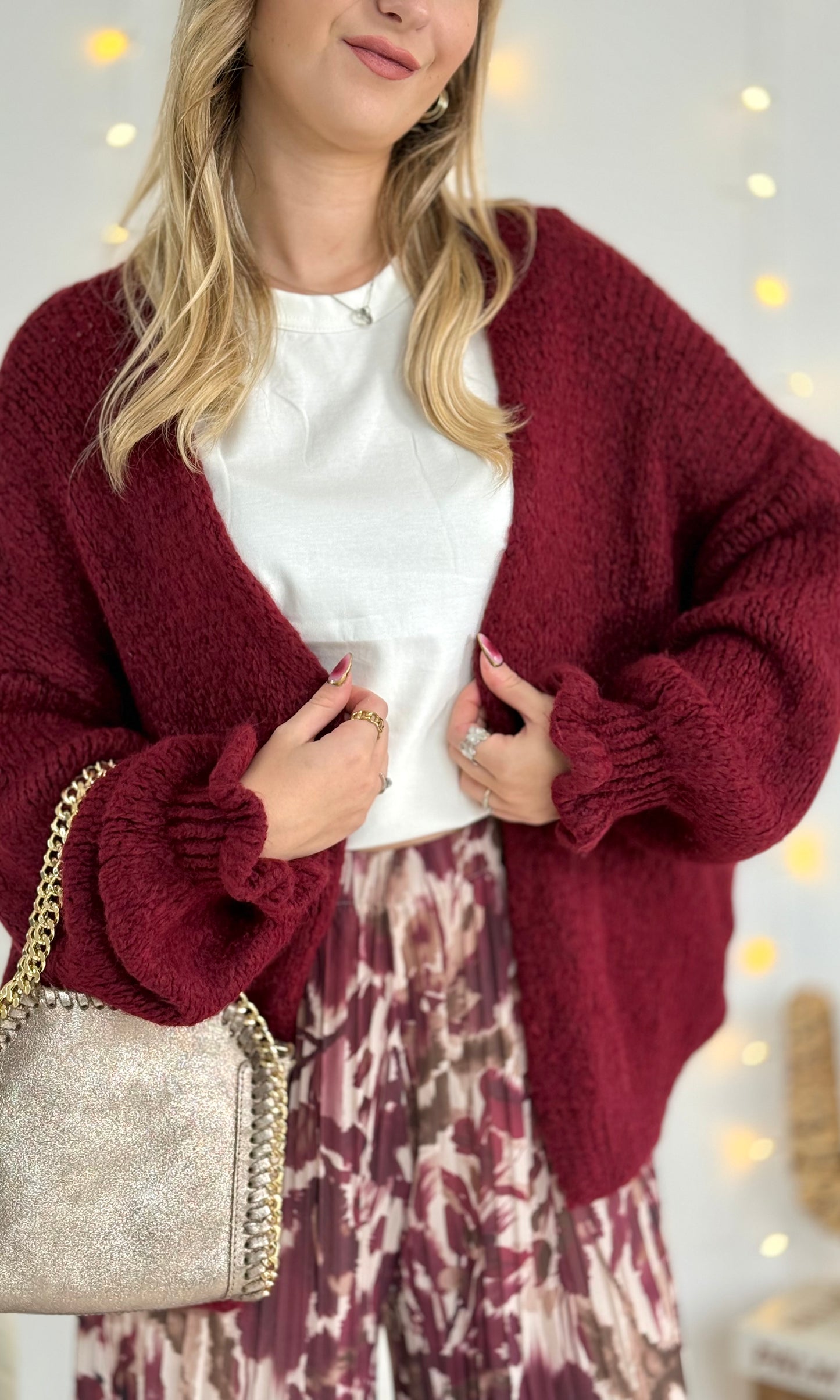 Gilet bordeaux CAROLE 🇮🇹