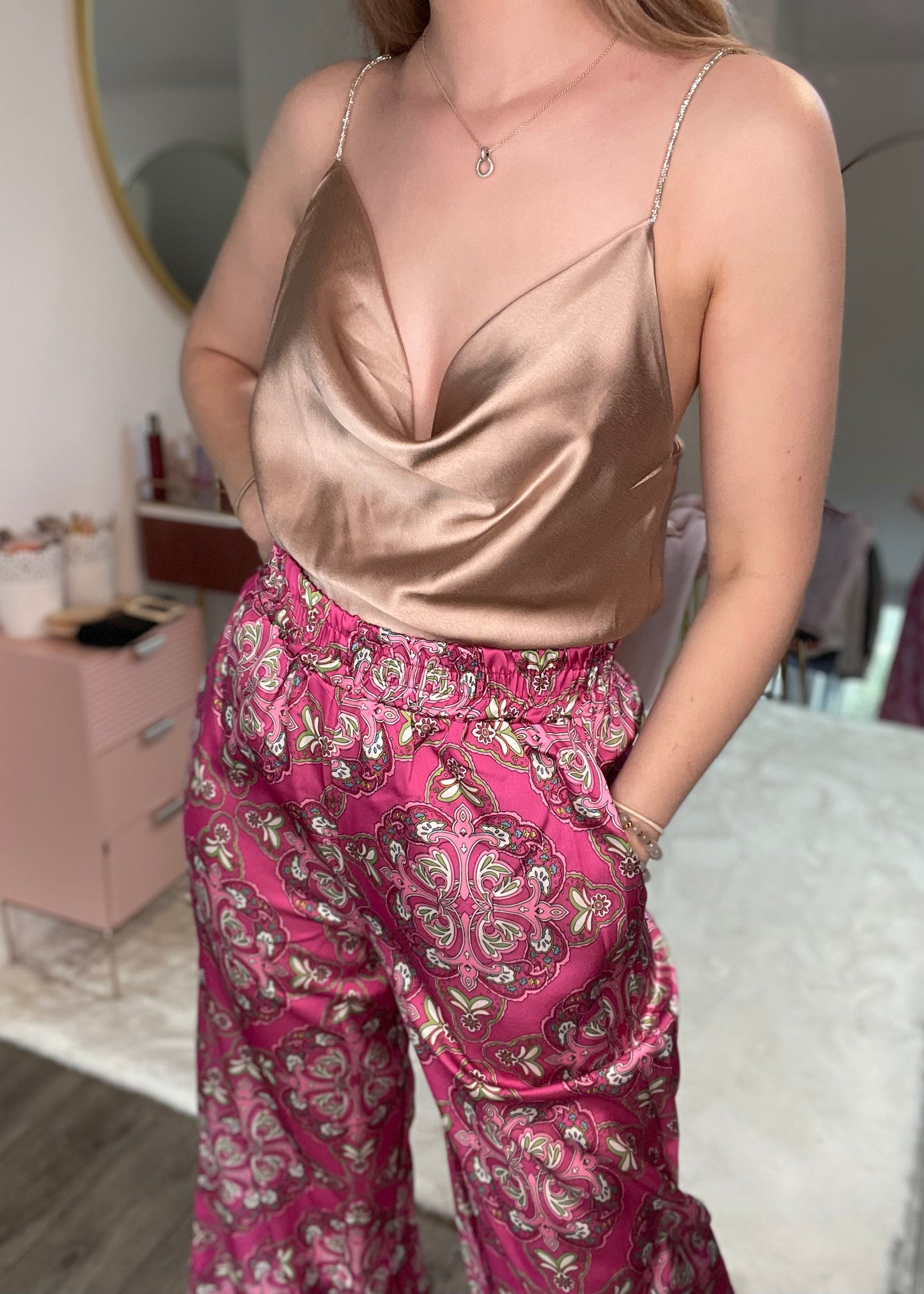 Top en satin FIDJI