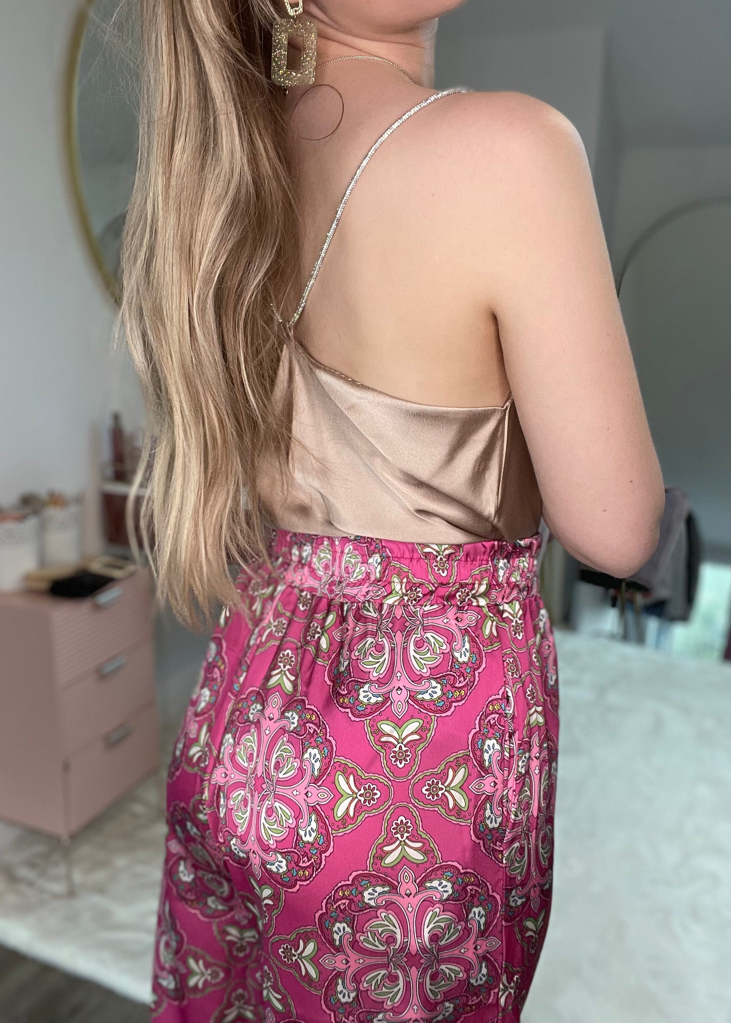 Top en satin FIDJI